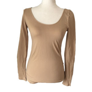 Recover Brand Ladies LS Tan Stretch Tee , OS